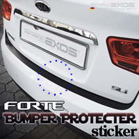 [ Forte sedan (Cerato 2009~13) auto parts ] Forte Bumper Protector Sticker
